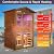 KUNSANA Outdoor Sauna 2 Person Infrared Sauna Far Infrared Saunas for Home 0?5 mg Low EMF Home Sauna Spa Mahogany Wood Sauna Room with Red Light Therapy, Bluetooth Speakers, Chromotherapy Lights