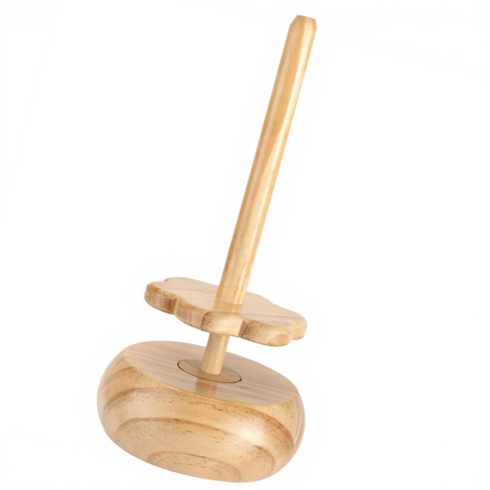 Shurhome Wood Yarn Dispenser Rotating Wooden Holder Stand Desktop Thread Spool Organiser for Knitting Project Holder