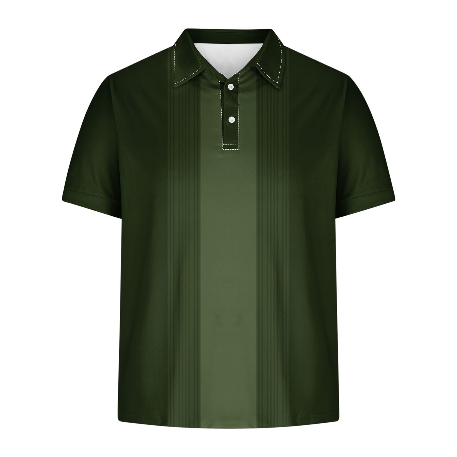 Poloshirts - Camisetas de manga corta con cuello de solapa para hombre, con solapa de botones impresos, ajuste regular, cómodo, capa base y ropa para uso diario casual