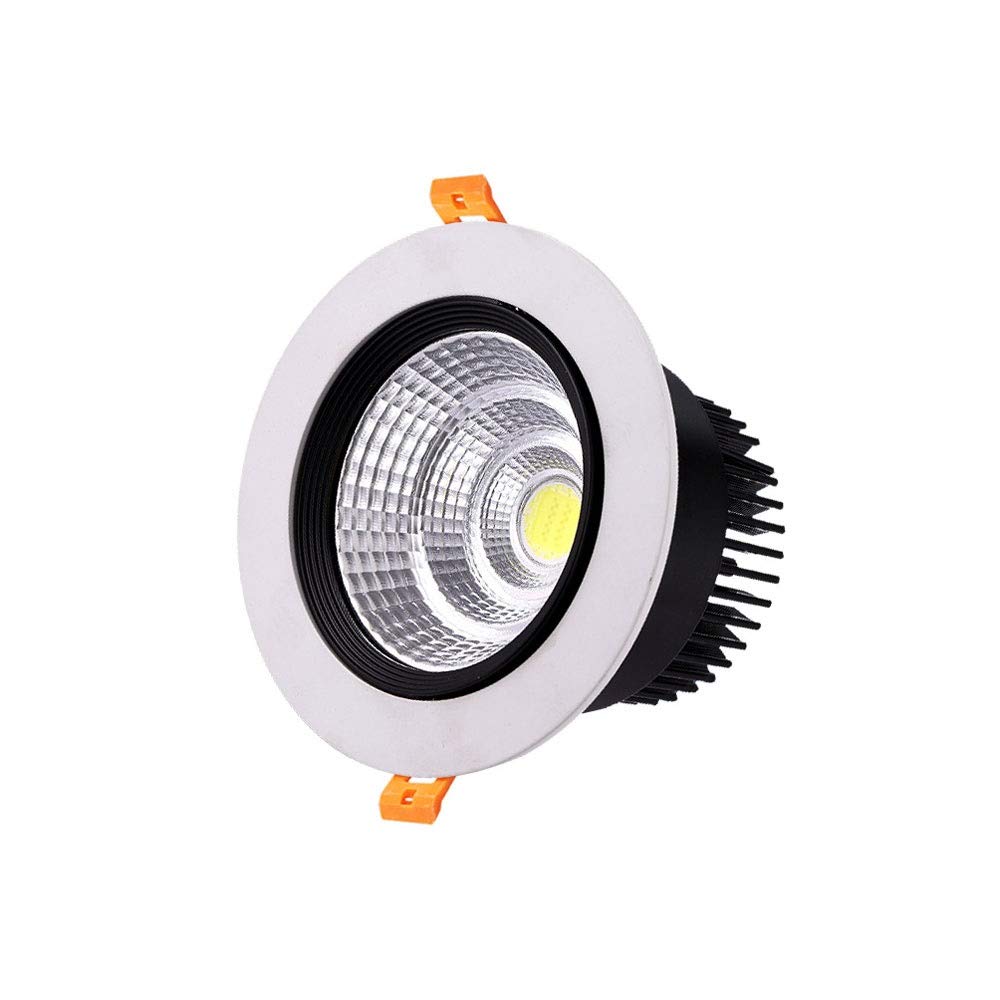 Faretto COB Faretto Rotondo a LED da Incasso a soffitto Lampada da Incasso con Driver Faretti da Incasso girevoli 60W Equivalente a incandescenza per Soggiorno Camera da Letto Cucina Bagno