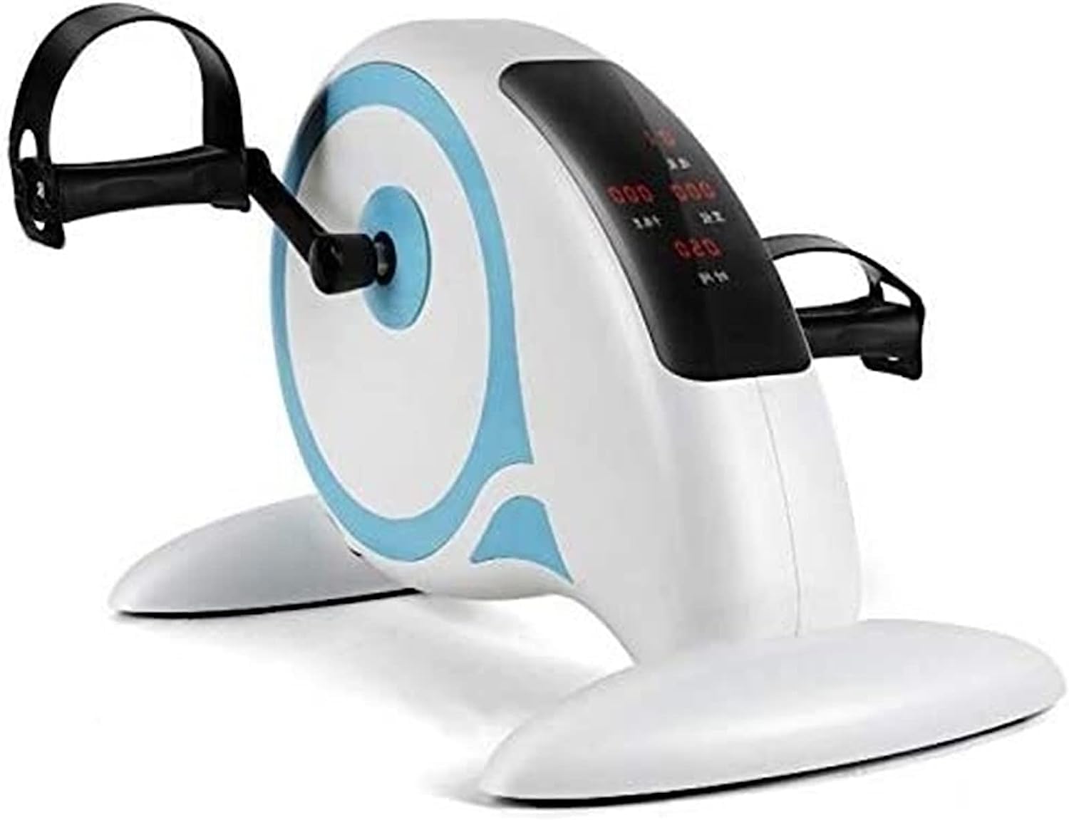 Mini bici elettrica Esercitatore silenzioso Fitness Pedale motorizzato Cyclette Riabilitazione for gambe e braccia Pedale antiscivolo sotto la bici da scrivania a casa Ufficio e palestra