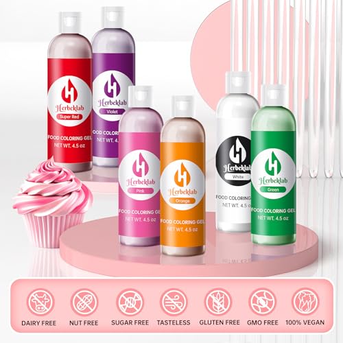 Image of Orange Gel Food Coloring - 4.5 oz Professional Grade Concentrated Food Dye, Gel Based Coloring for Icing, Baking, Cake Decorating & Cookies