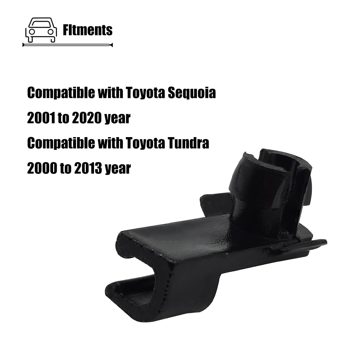 2PCS Hood Safety Catch Snap Compatible with Toyota Sequoia 2001 to 2020 Year, for Tundra 2000 to 2013 Year, for 69759-0C010 Hood Clips