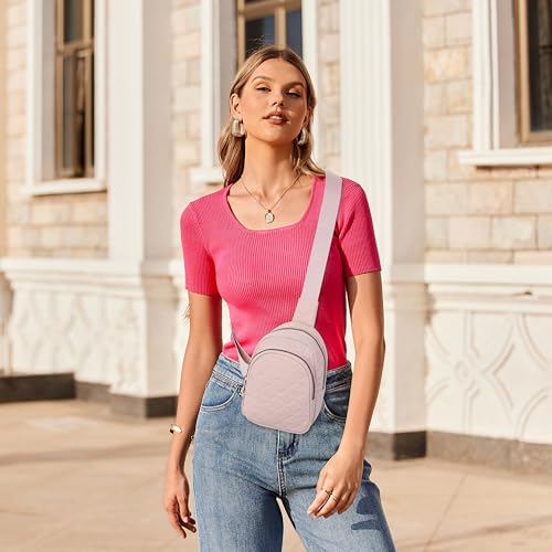 Small Crossbody Bags for Women Travel,Hiking Sling Bag for Men (Pink, Mini)2