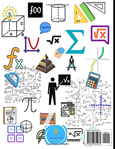Math Homework: Homework Notebooks for Kids – 8.5 x 11-inch Notebooks – Math Themed Notebook Journal – 120 Lined Pages – Thick Paper – Math Subject Design image 3
