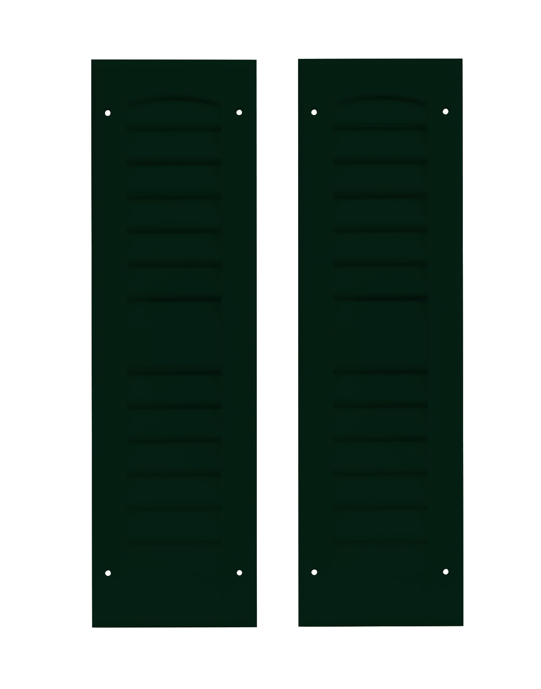 Shed Shutters Louvered 6" W x 21" H Forest Green for Sheds, Playhouses, and Chicken Coops 1 Pair (LS621FG-BX2)