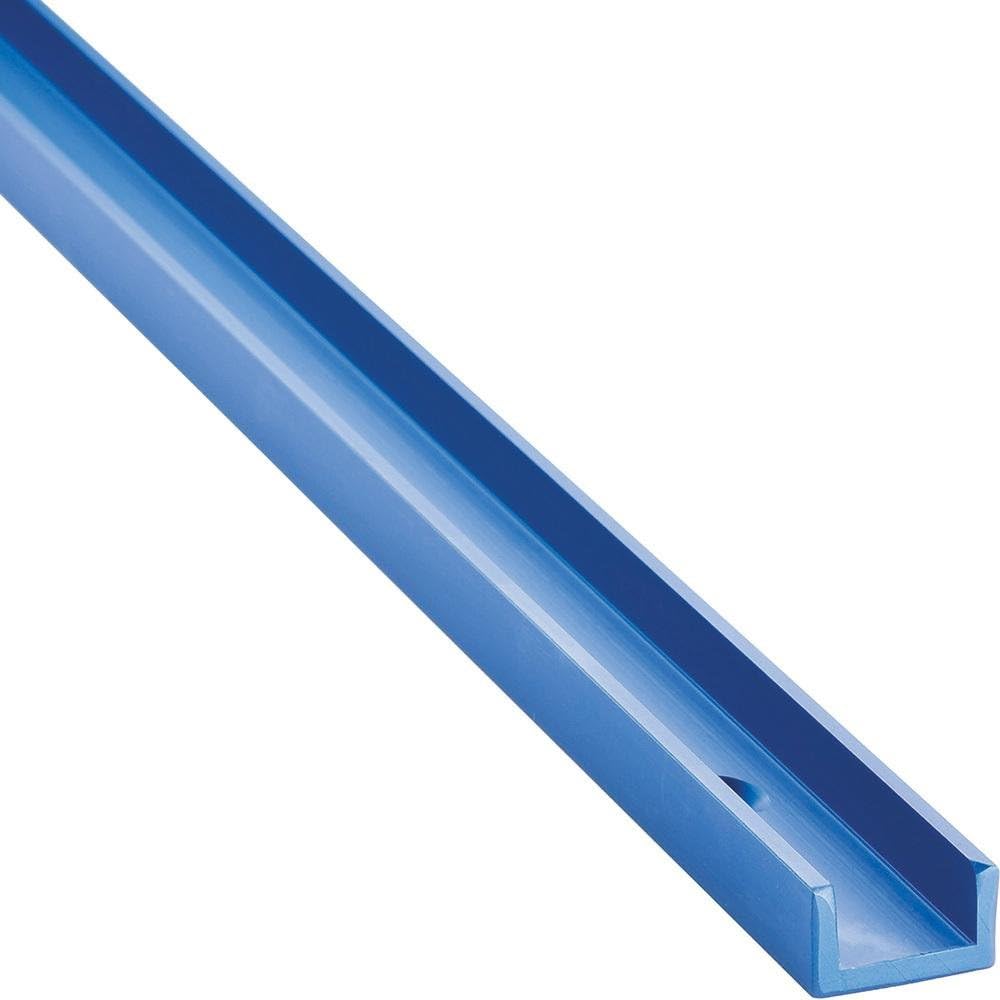 Rockler 36'' Miter Track - Miter Slot Fits 1 x 1/2 Deep Dado & Accepts a Standard 3/4 x 3/8 Miter Bar – Premium Grade Anodized Aluminum Miter Track Slot – Comes Pre-Drilled, Countersunk w/ Four Ho