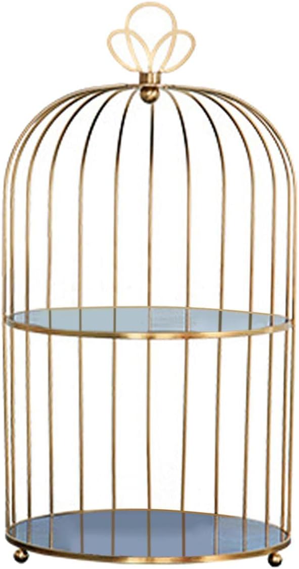 gazechimp Stand Holder Makeup Display Dresser Tray Household Table Decoration, 2 Tier