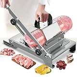 Manual Meat Slicer-Stainless Steel Meat Food Slicer Telescopic Fixed Baffle Food Meat Slicer U-shape