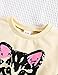 puseky Toddler Kids Girls Cute Cat Sweatshirt Tops & Pants Tracksuit Outfits Set