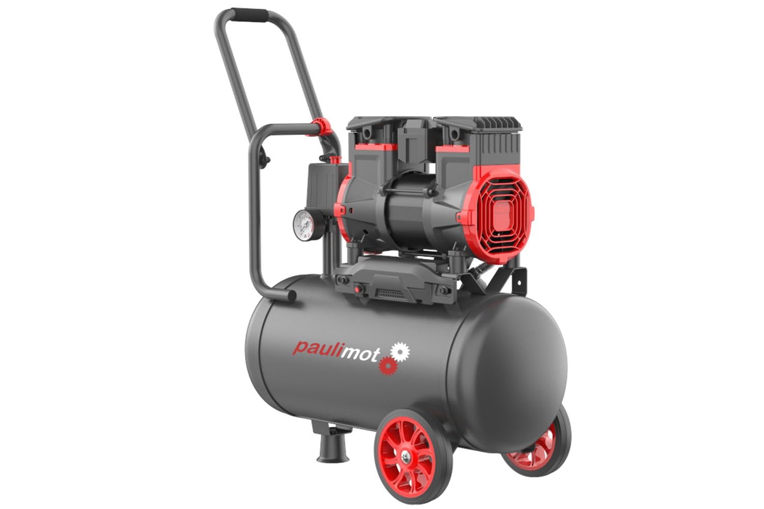 PAULIMOT Compressore silenzioso K24-A, volume serbatoio 24 litri