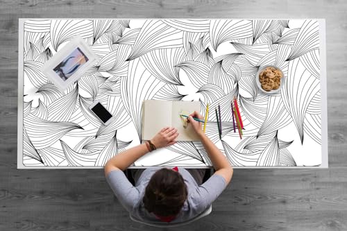 Sous-main de bureau imperméable et antidérapant avec bords arrondis confortables