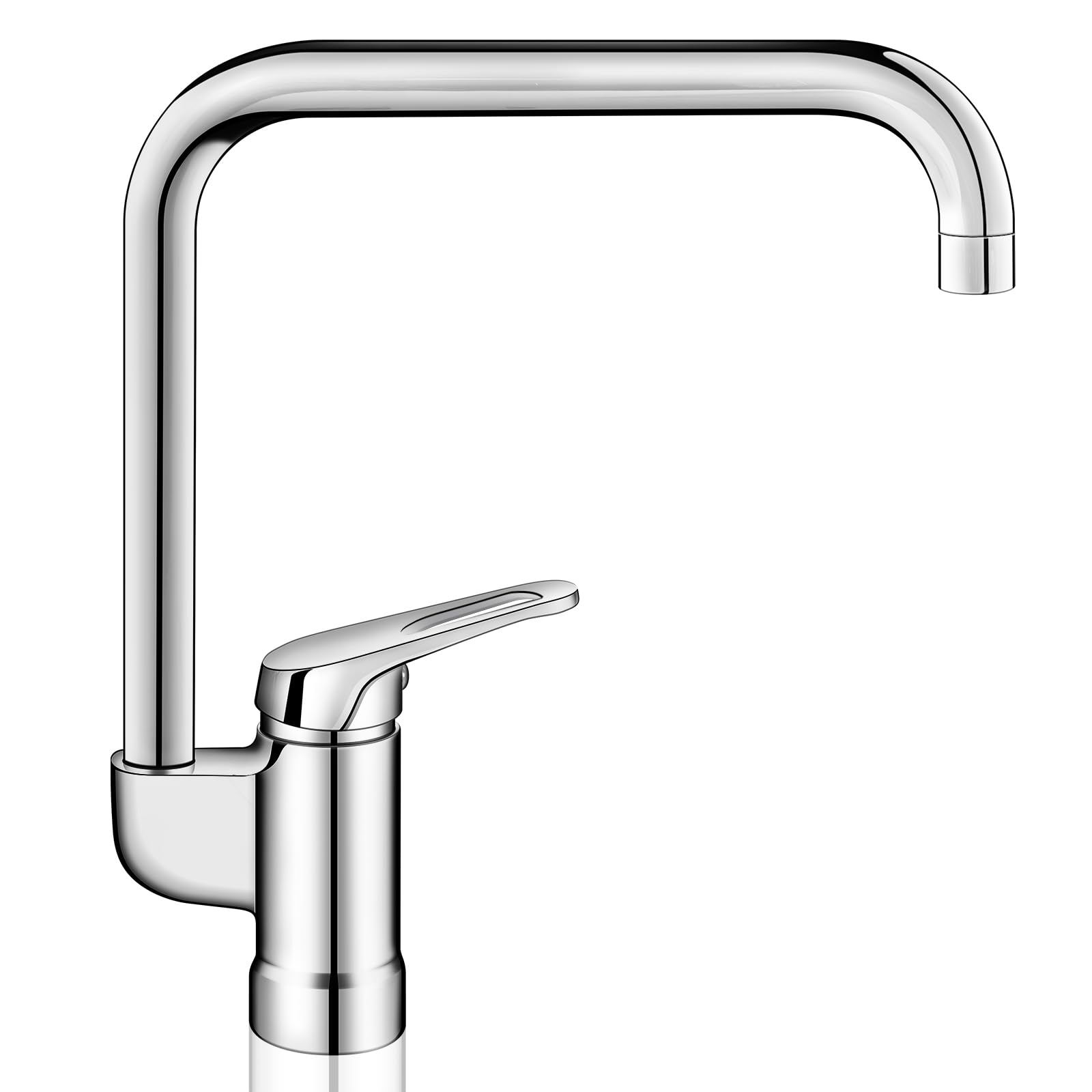 Yuxava Küchenarmatur Edelstahl - 360° Drehbar & Einhebel Mischbatterie