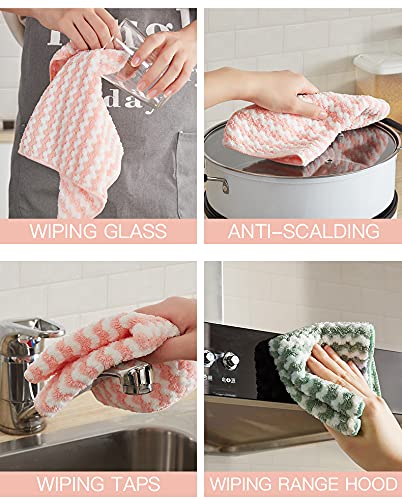 Soft&Colorful Microfiber Cleaning Cloth Suitable For All Environment. 11.8X15.7Inches. 6Pcs-Pack, Colorful (Tw304006) #TOP2