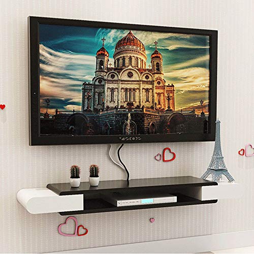 Schwimmendes Regal Wand-TV-Schrank Wand-DVD/Blu-ray-Player Hintergrundständer Satelliten-TV-Box Kabelbox/D / 90×24×10.6cm