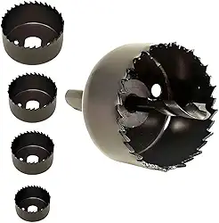 Kit Serra Copo 6 Peças para Madeira, Drywall, PVC e Plásticos, Corte Preciso