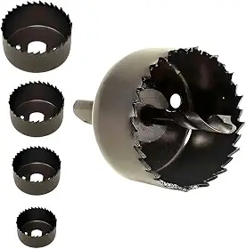 Kit Serra Copo 6 Peças para Madeira, Drywall, PVC e Plásticos, Corte Preciso