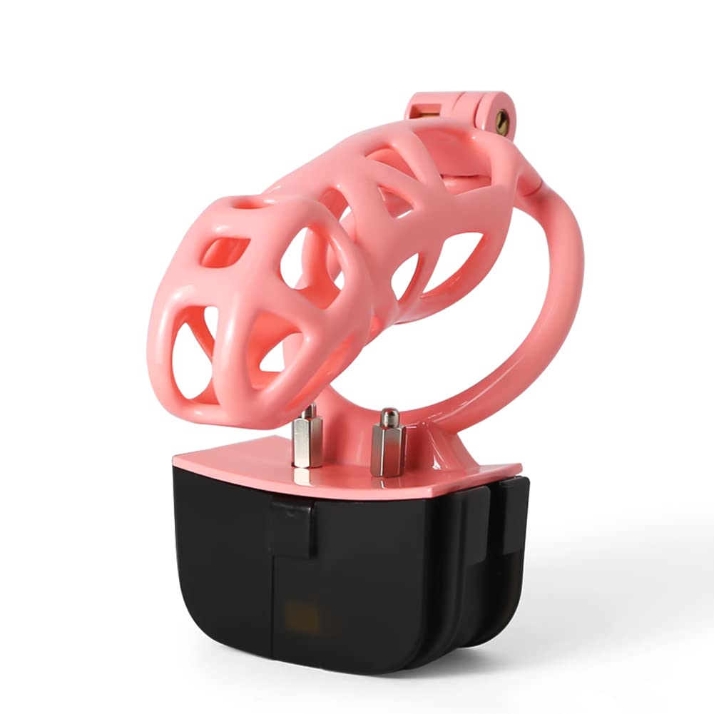 Peniskäfig Elektrischer Elektroschock Penis Stimulation | SM Fesseln Sex Spielzeug Masturbator Für Die Männer | Keuschheitsgürtel Extrem Sexspielzeug für Mann Paare（50mm,Xl-käfig）