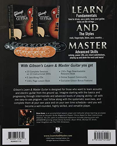 Gibson's learn & master guitar guitare (dvd + cd-rom