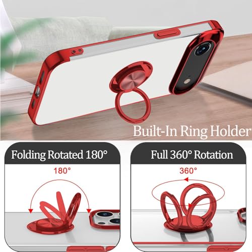 Coque iPhone 17 Air silicone rouge transparent de précision