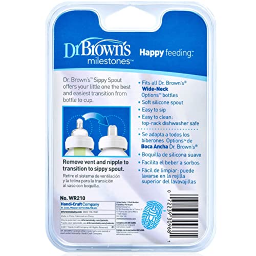 Bico de Silicone Options Boca Larga 4 Un. (+6 M) - Dr Browns