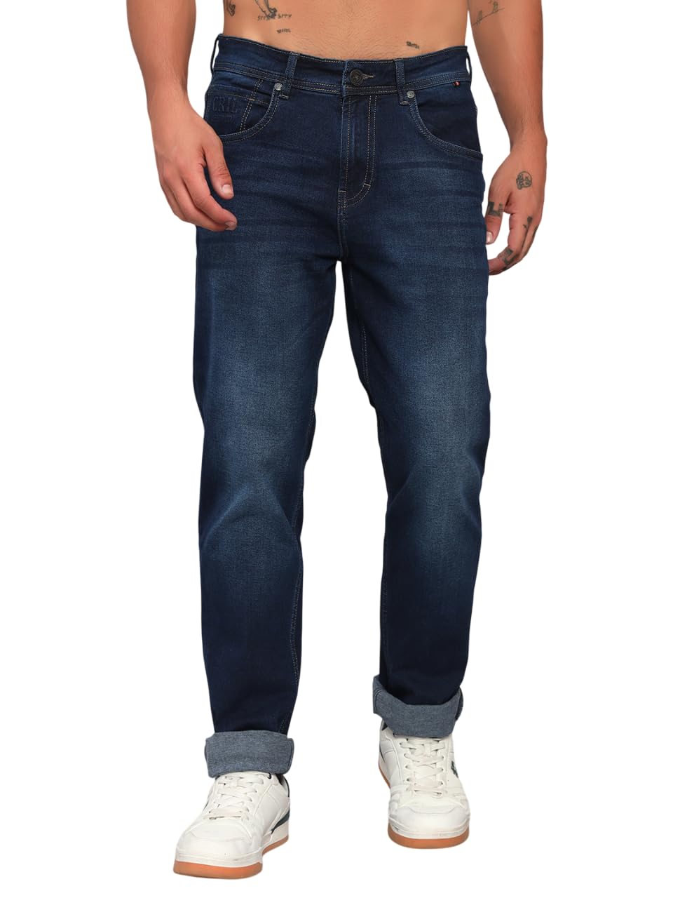 cantabil Men's Solid Flat Front Mid Rise Regular Fit Casual Jeans (P_MDNM00658)-picture-16