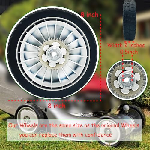 Lawn Mower Wheels - Dimensions