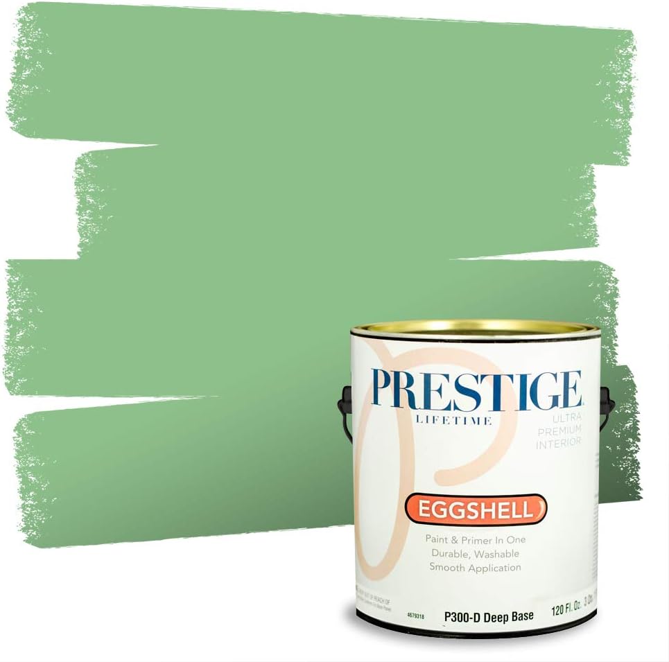 PRESTIGE Interior Paint and Primer in One, Aloe, Semi-Gloss, 1 Gallon