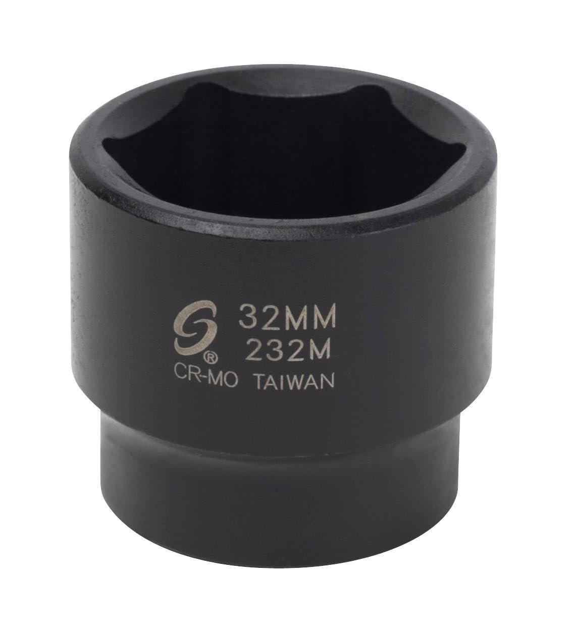 mmm14① Amazon.com: Sunex 232m 1/2-Inch Drive 32-mm Impact Socket : Tools