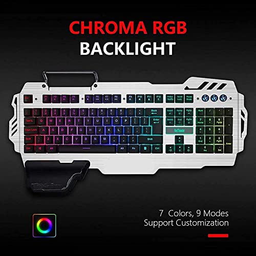 Teclado Mecánico NCRD11 USB con RGB y Reposamuñecas miniatura 2