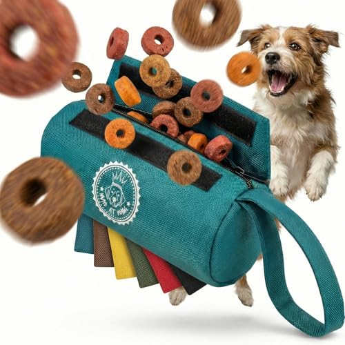HUND IST KÖNIG Futterdummy für Hunde - Apportierbeutel für Hunde/Futterbeutel Hundetraining klein - Für alle Hunderassen - Perfekt für Dummy Hundetraining + Trainings-eBook, Futterbeutel-Hund