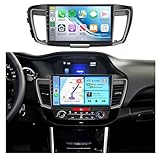 4GB+64GB Car Stereo for Honda Accord 9th 2.0L (Manual A/C) 2014-2016 Radio,DSP 32EQ Android 13,10.1-inch 1280X720 IPS Touchscreen Wireless Carplay Android Auto 5.0Bluetooth GPS WiFi FM/RDS SWC Camera