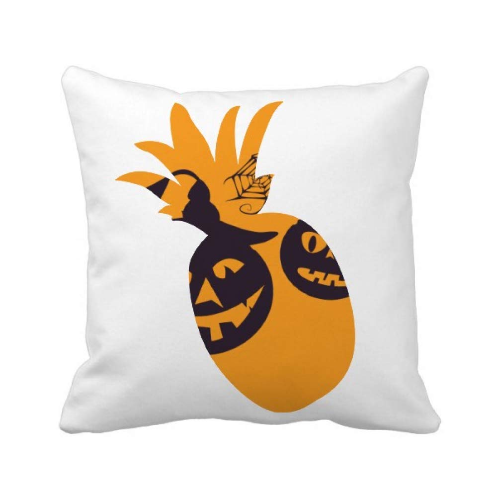 Housse de coussin bougies d'Halloween lavable et résistante avec zip invisible