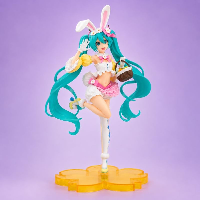 Image of Premium Action Figures Collectible for Office Desk, Study Table, Car Dashboard, Decoration for Anime Lovers, Fans, Kids, Collectors (Miku Bunny 22cm)
