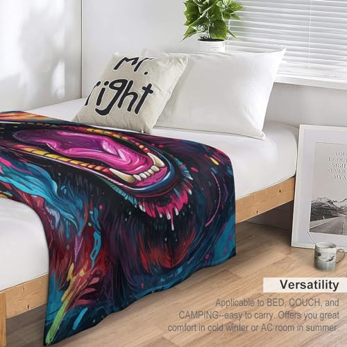 Couverture ours contre le froid, plaid flannel isolant pour lit et voyage - 6
