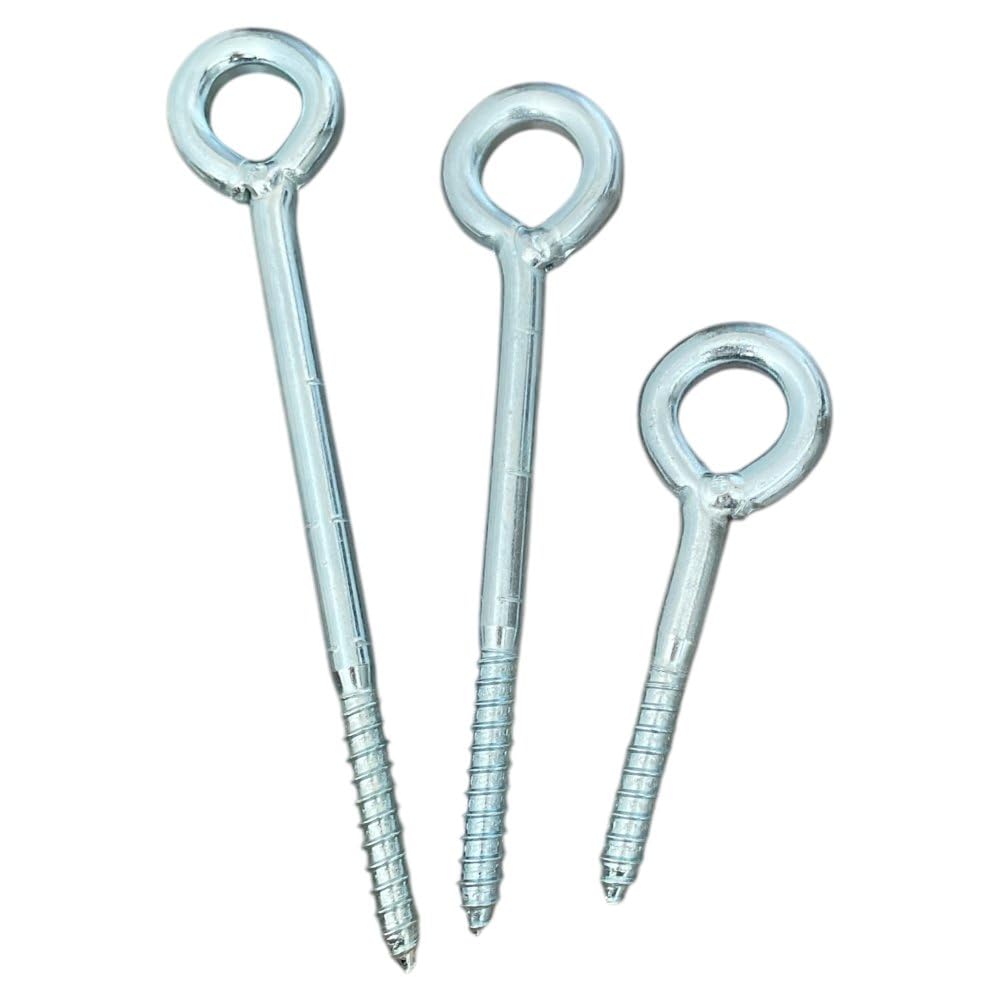 25 viti ad occhiello da 50 mm, vite ad anello M8 per carichi pesanti, occhielli a vite DIN 4420, filettatura metrica precisa per una presa sicura, versatile, ideale per costruzioni, giardini e