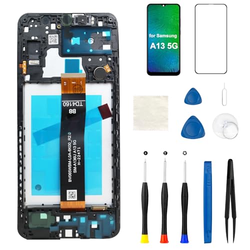 Réparer écran cassé Samsung A13 5G bloc LCD avec bouton volume et vibreur