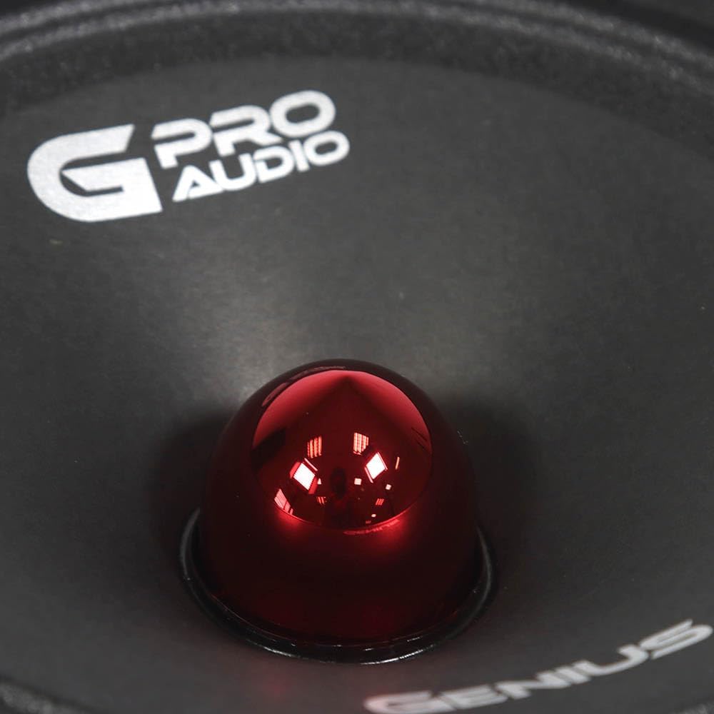 Genius Audio MR801BP 8" Midrange Speaker 1.5" Vc - 600 Watts - 300 Watts Max - Car Audio Speaker 4 Ohm - Plastic Bullet