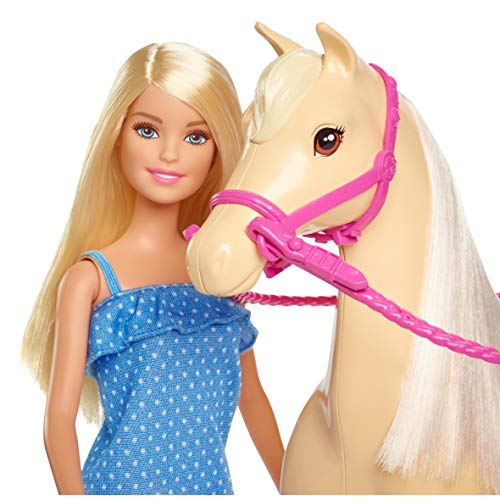 Barbie Muñeca con caballo de juguete +3 años (Mattel FXH13)