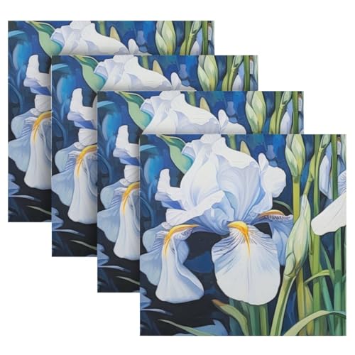 Servilletas de Tela Iris Painting 4 piezas 20 x 20 pulgadas miniatura 7