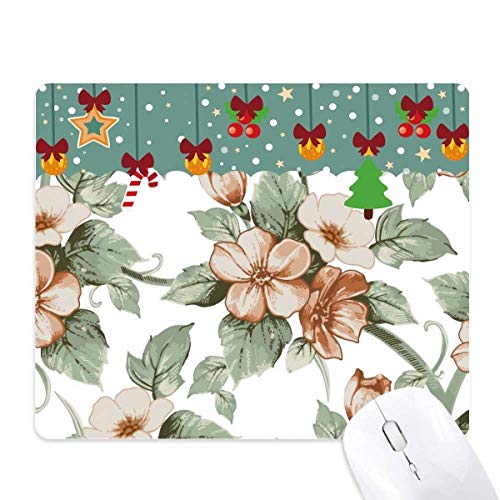 Tapis de souris fleurs en rotin pour décorer votre bureau pendant les fêtes