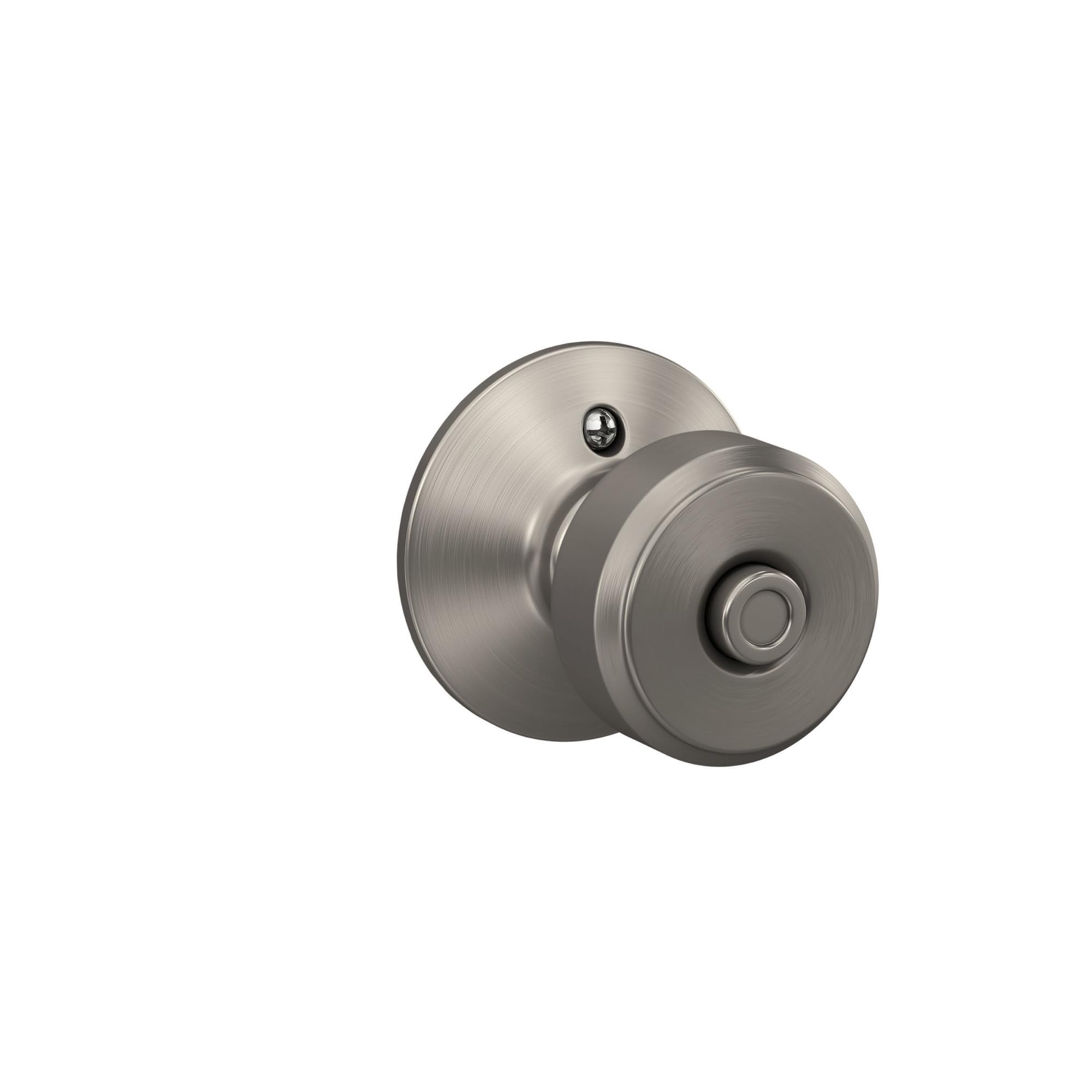 Schlage F40 BWE 619 Bowery Privacy Lock Knob, Satin Nickel - Image 4