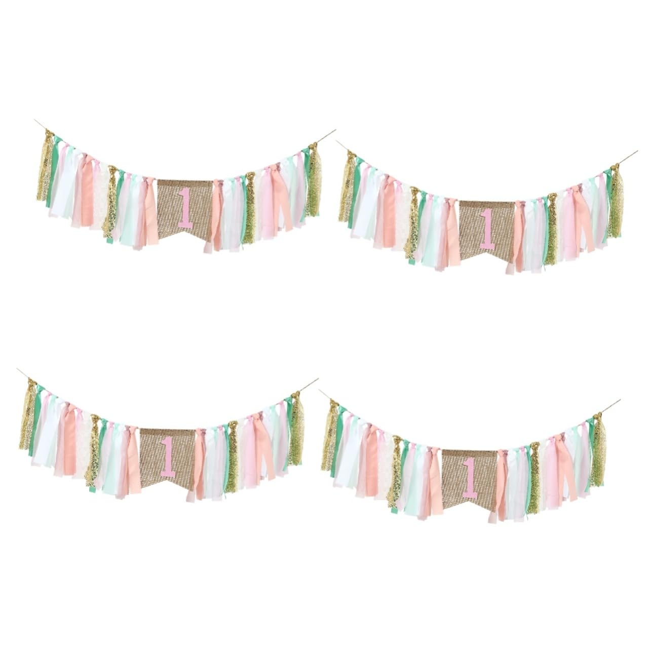 TOYANDONA 4pezzi Festone Decorativo Compleanno Per Compleanno Morbido Per Feste Di Retro Per Foto e Decorazioni Festive