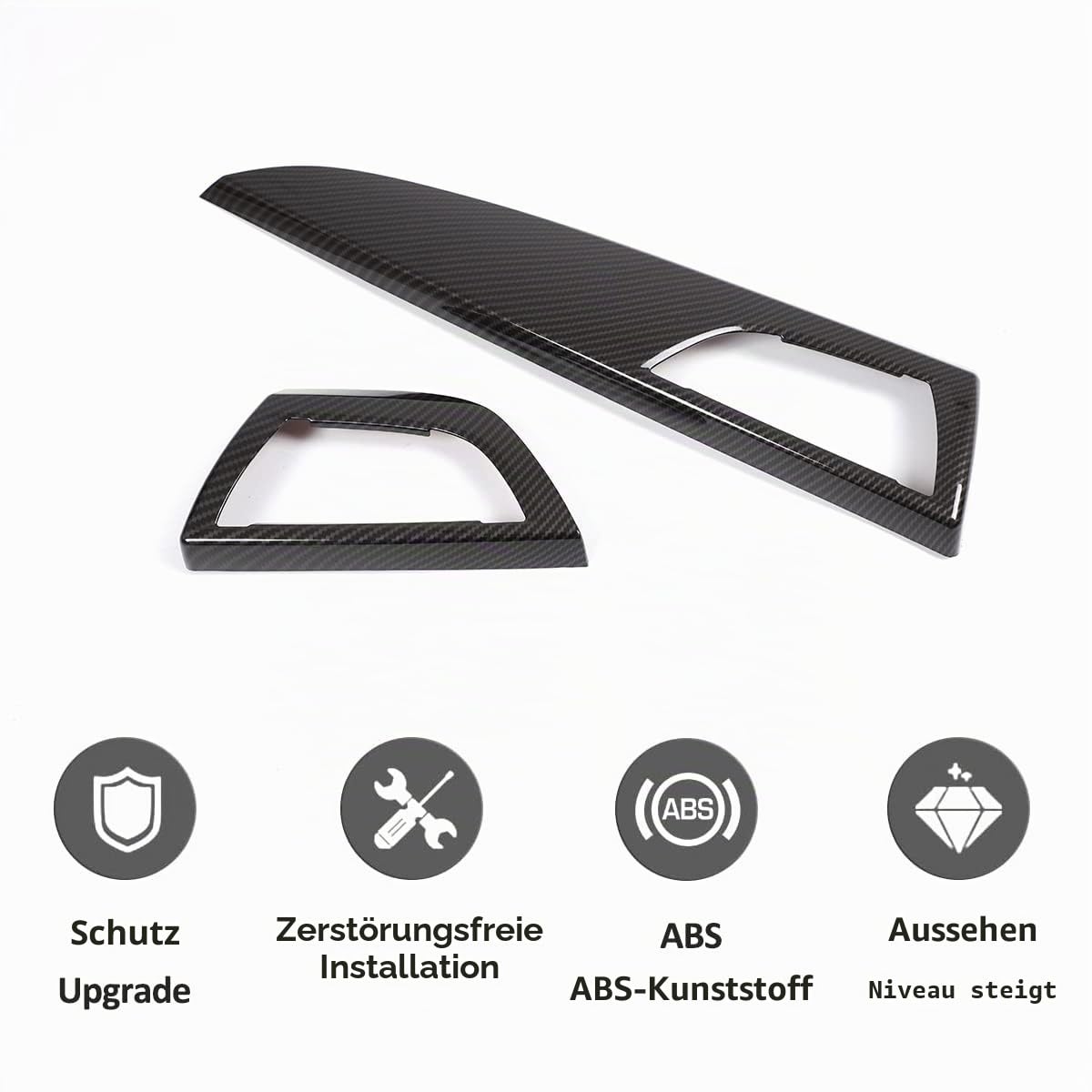Zentralkonsolen-Beifahrer-Dekorationspanel-Abdeckungsleiste Für 1er 2er Serie F20 F21 F22 F23 2012–2017 LHD Autozubehör