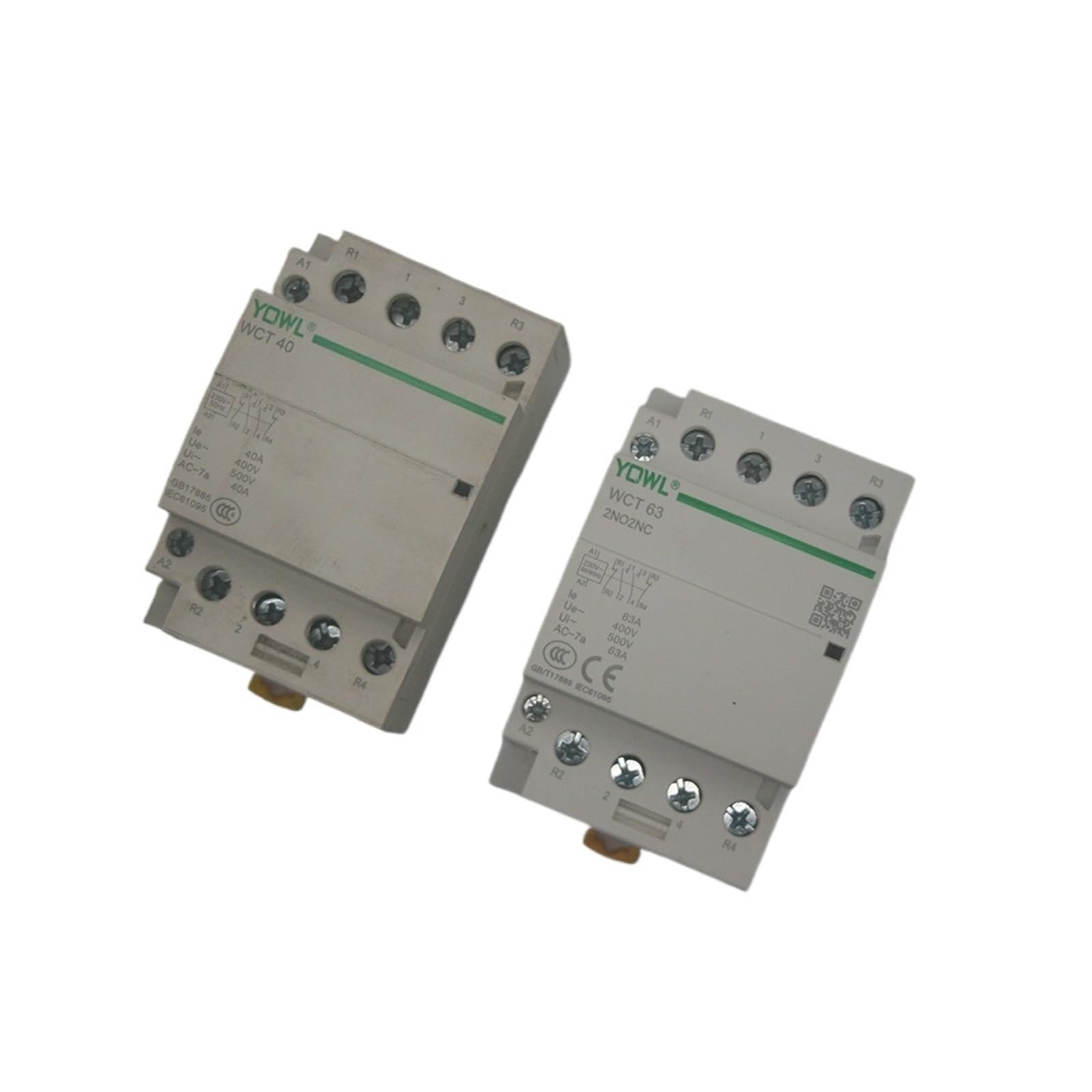 YFHGULBTK 4P 40A/63A 220V/230V 50/60HZ din Rail Household ac contactor 4NO 4NC 2NO 2NC(63A 4NC)