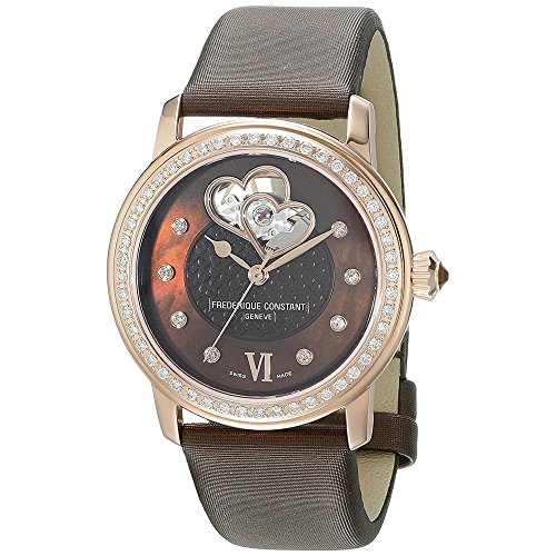 Frederique Constant Ladies Automatic Double Heart Beat Watch, Rose Gold, 34mm