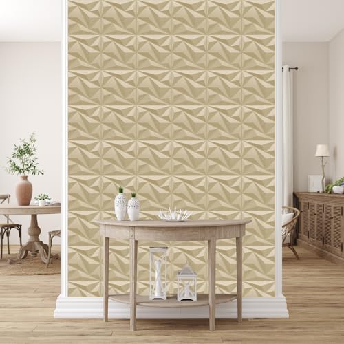 Image of Kayra Decor 3D Wall Panel PVC Alps Design, White Tail Color 19.7 inch x 19.7 inch (Pack of 18) - Covers 48.51 Sq. Ft.