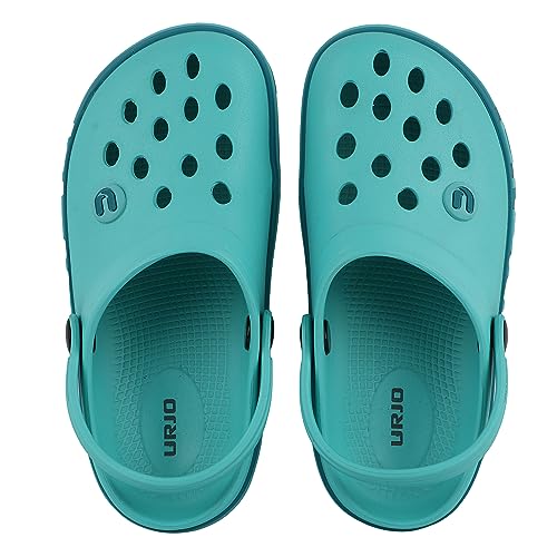 Image of URJO Streak Kid's Clogs /Sandals with Adjustable Back Strap Ultra Soft & Flexibility Anti Skid Comfortable Waterproof Daily Mules Clogs /Sandals Boy's & Girl's