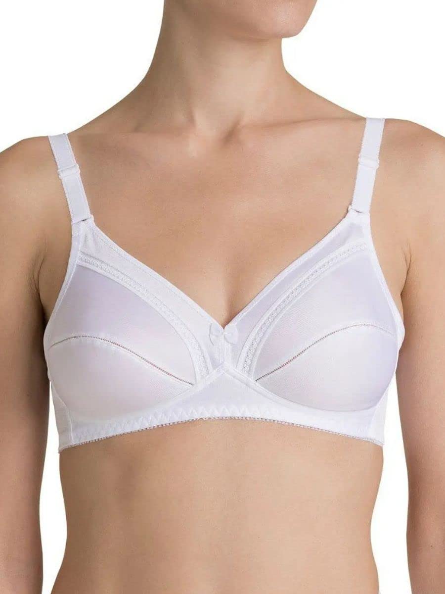Triumph Women's Claudette 200 Stretch N X Non-Wired Bra, White, 38C