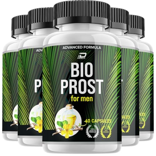 Indelo Bio Prost Supplement for Men – BioProst Pills Advanced Formula, Supplements Bio Prost for Men Health Supplement, Reviews (5 Pack - 300 Capsules)